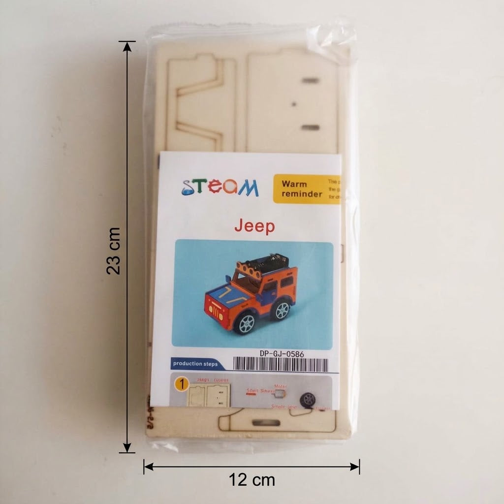 Jeep De Madera Educativo STEM Juego Para Armar 🚙