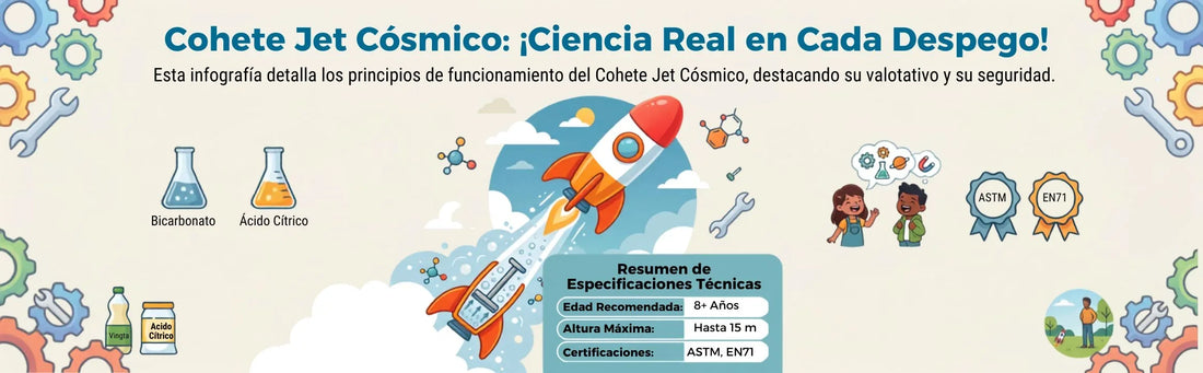 🚀 ¿Cómo vuela un juguete? La ciencia y seguridad detrás de nuestro Cohete Jet Cósmico