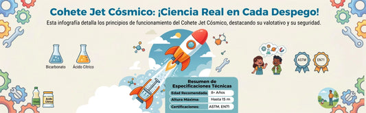 🚀 ¿Cómo vuela un juguete? La ciencia y seguridad detrás de nuestro Cohete Jet Cósmico