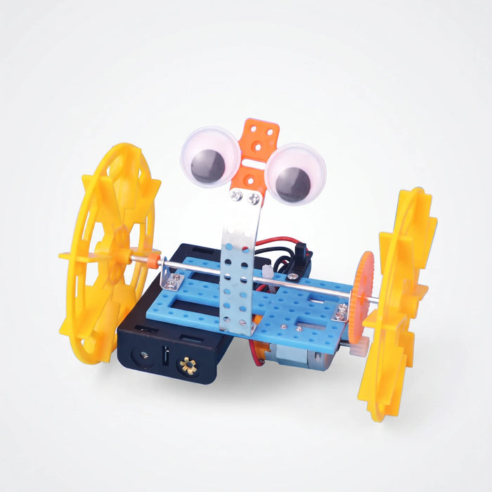 Auto Equilibrista de 2 Ruedas — Kit STEAM para Armar con Motor y Engranajes +6 años