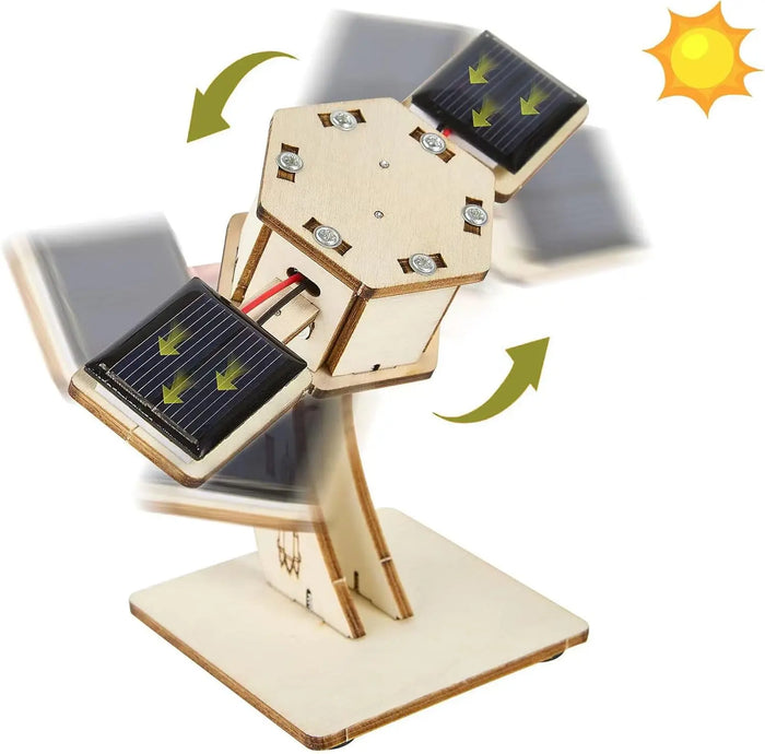 Mini Satélite Solar — Kit STEAM para Armar con Paneles Solares +6 años