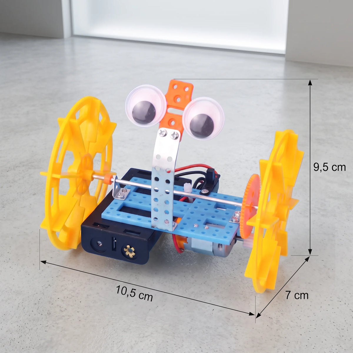 Auto Equilibrista de 2 Ruedas — Kit STEAM para Armar con Motor y Engranajes +6 años