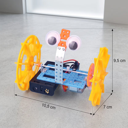 Auto Equilibrista de 2 Ruedas — Kit STEAM para Armar con Motor y Engranajes +6 años