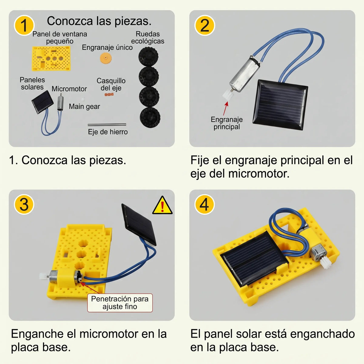 Auto Solar — Kit STEAM con Panel Solar para Armar +6 años | Energía Renovable