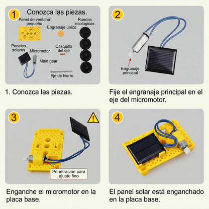 Auto Solar — Kit STEAM con Panel Solar para Armar +6 años | Energía Renovable