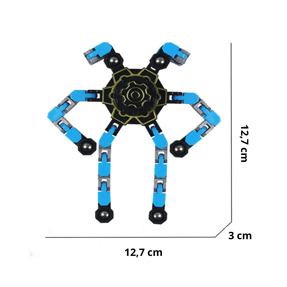Spinner Transformable Fluorescente – Juguete Sensorial Antiestrés