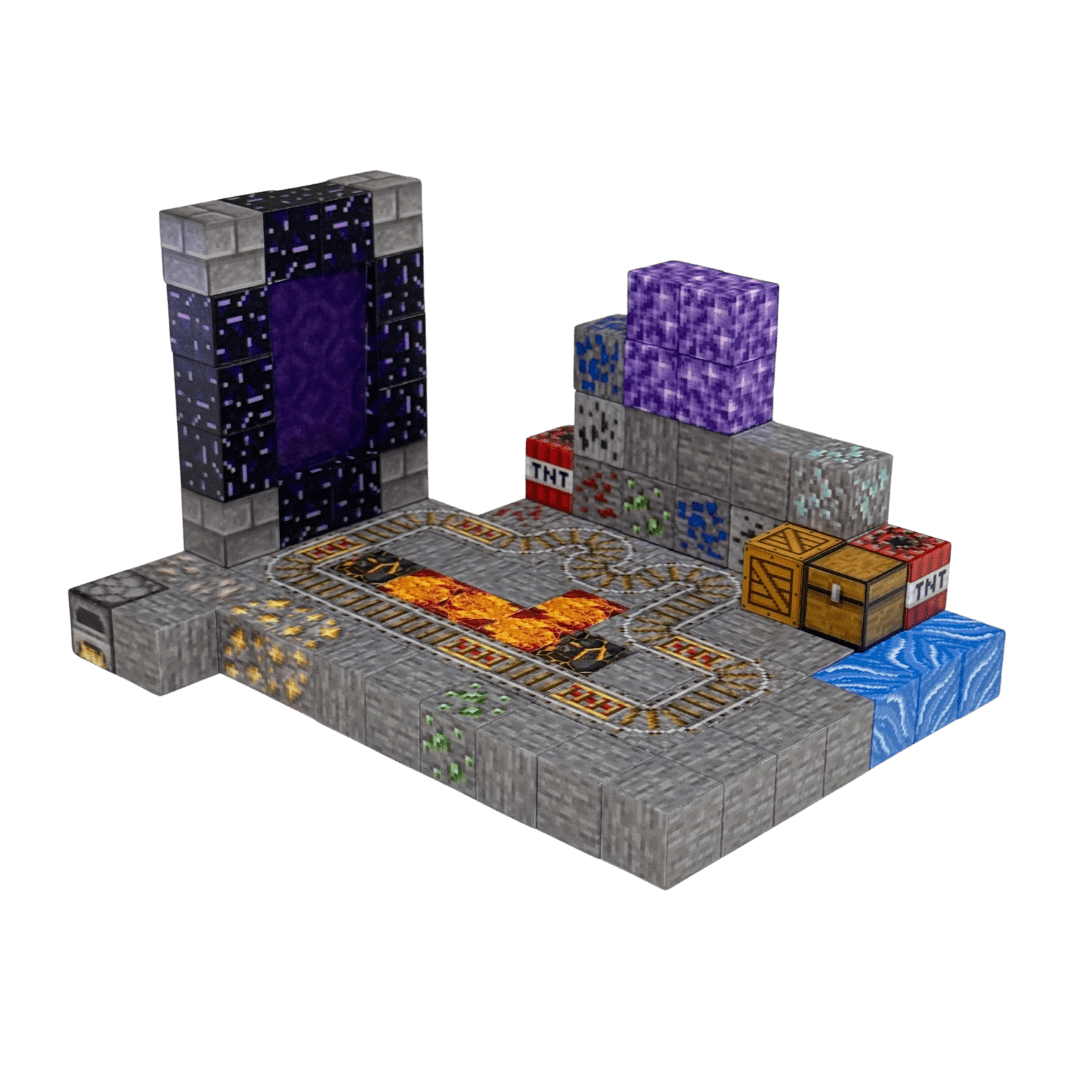 Bloques Magnéticos 100 Cubos 2cm Minería Portal 3d