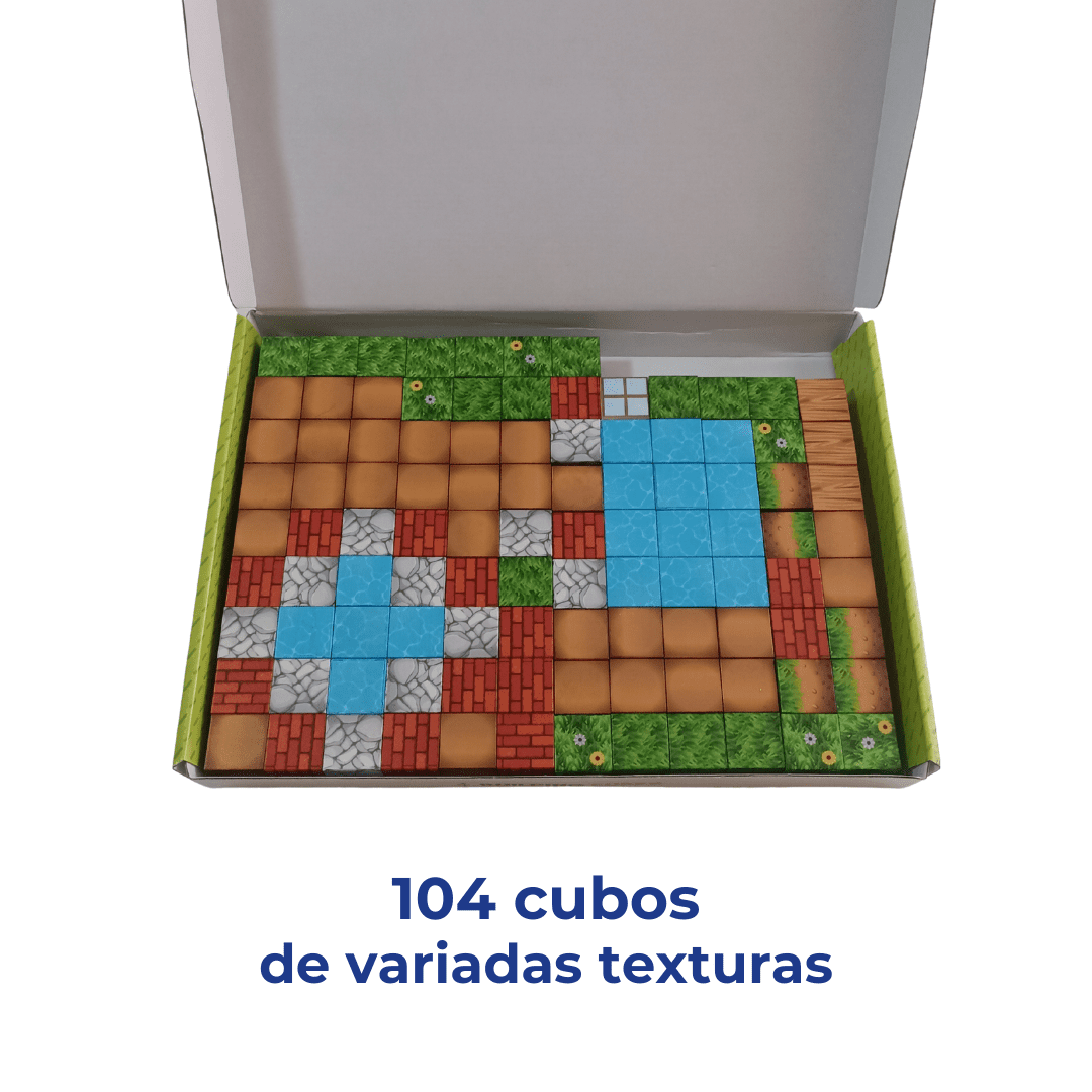 104 Cubos Magnéticos de Construcción 2.5cm – Juguete STEM Educativo