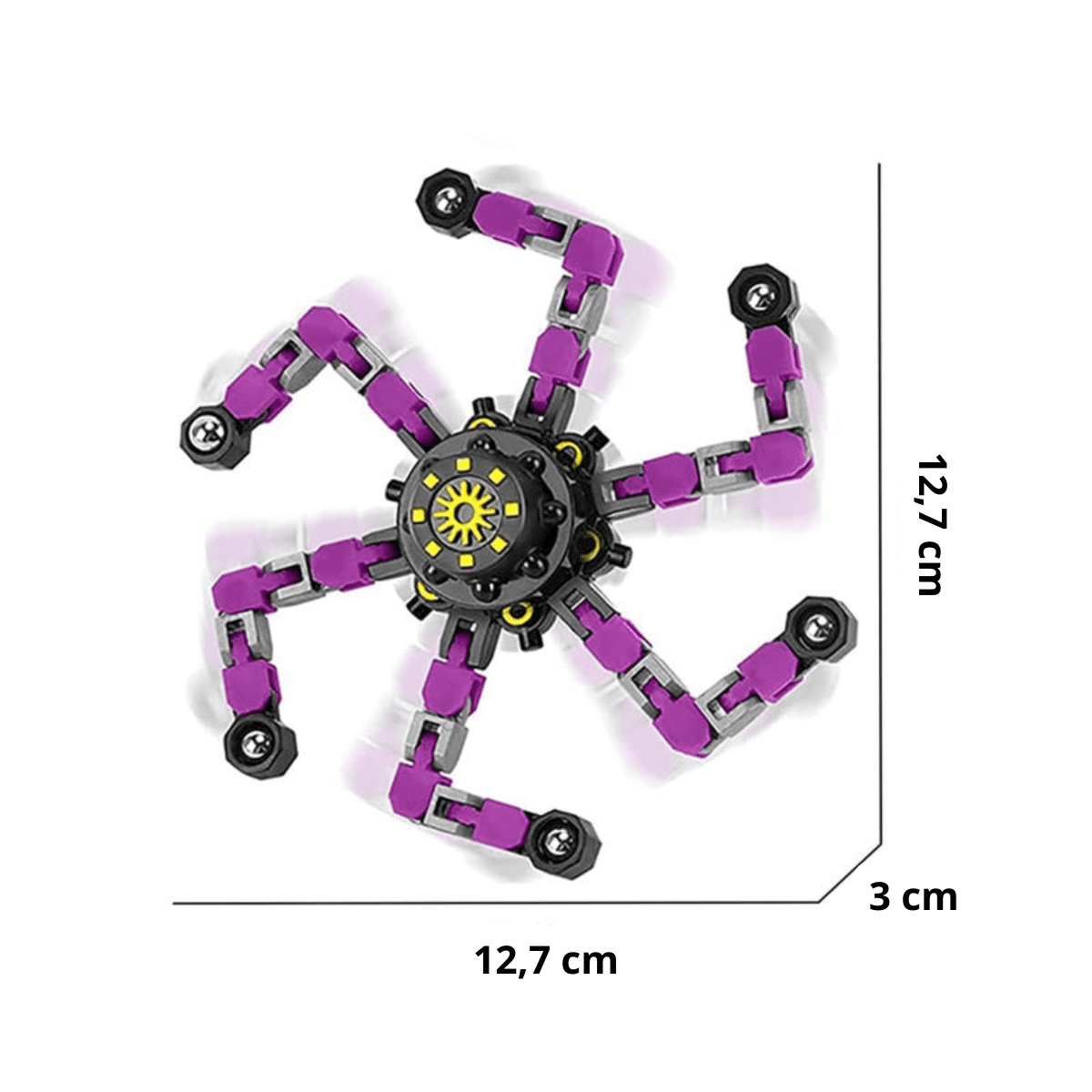 Spinner Transformable Fluorescente – Juguete Sensorial Antiestrés