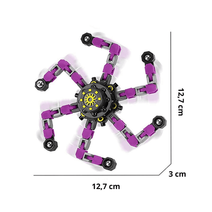 Spinner Transformable Fluorescente – Juguete Sensorial Antiestrés