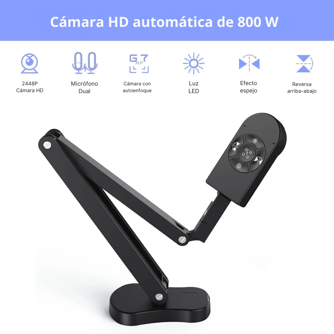 Cámara de Documentos Profesional 8MP HD - USB Plug & Play