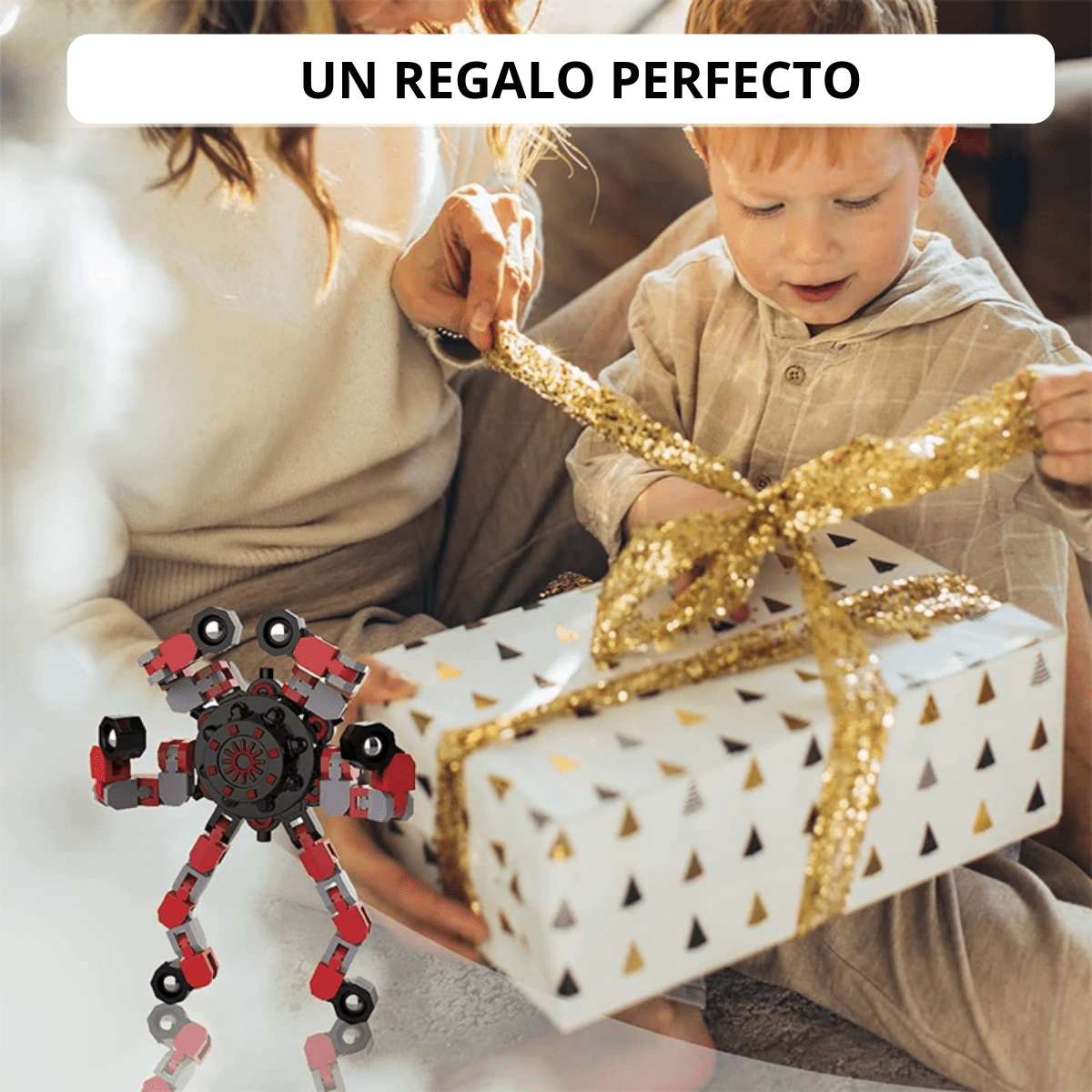 Spinner Transformable Fluorescente – Juguete Sensorial Antiestrés