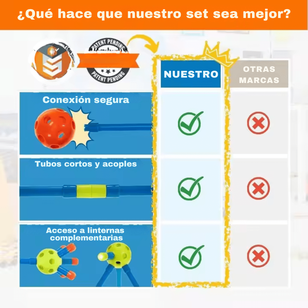 Kit de Construcción de Fuertes 100 Piezas — Juguete STEM para Niños