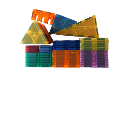 Magnetic Tiles 60 Piezas Bloques Magnéticos Construcción STEM