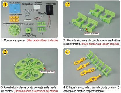 Sillas Voladoras Solares Educativo STEM Juego Para Armar 🎠