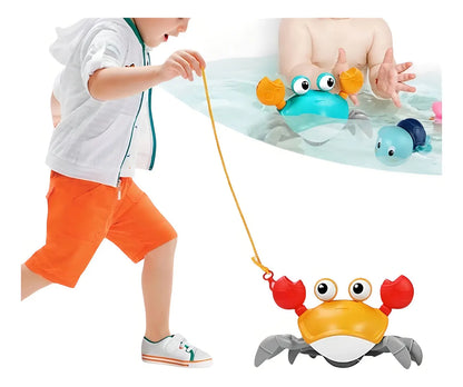 Cangrejo Nadador y Caminador a Cuerda (2 en 1) – Juguete Sensorial para Niños