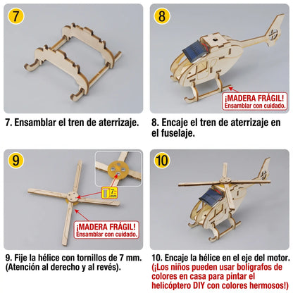 Pack Solar Para Armar Auto + Yate + Helicóptero STEM