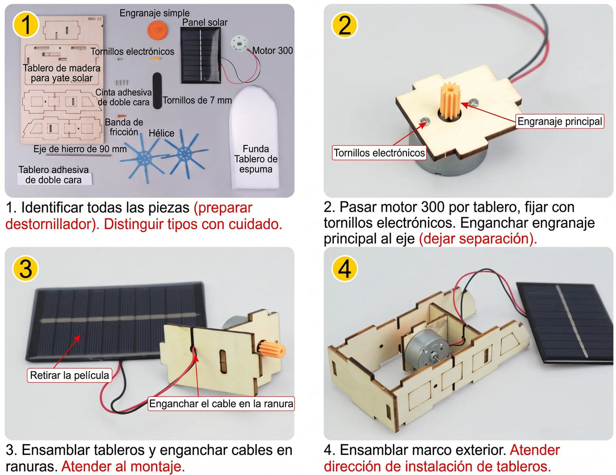 Yate Solar Educativo STEM Juego Para Armar ⛵