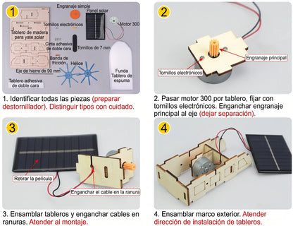 Yate Solar Educativo STEM Juego Para Armar ⛵