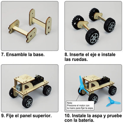 Pack Stem Para Armar Satélite Solar + Carro Hélice + Astral