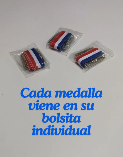 Pack 3 Medallas Metálicas De Premiación Ajedrez