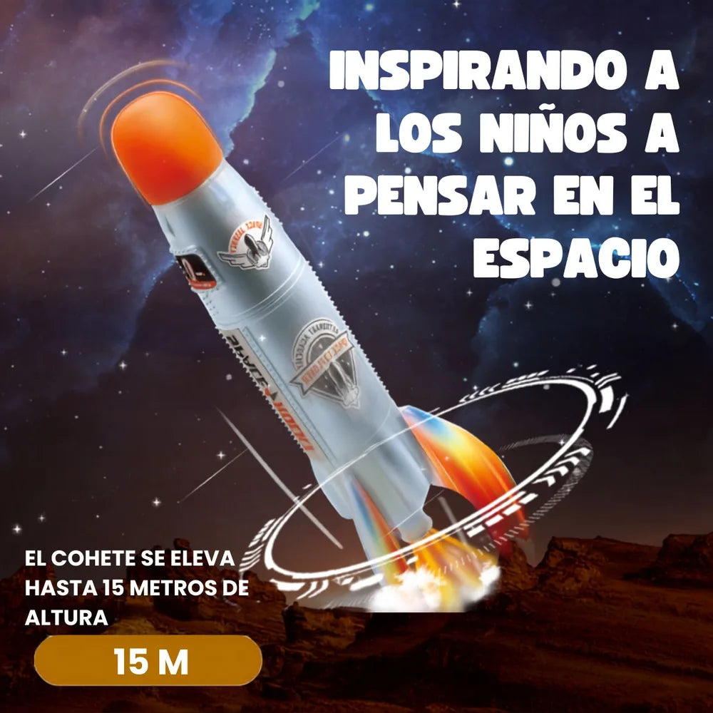 Cohete Jet Cósmico Reutilizable – Juguete STEM de Química y Física