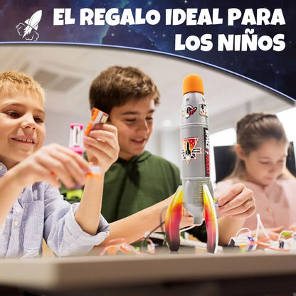 Cohete Jet Cósmico Reutilizable – Juguete STEM de Química y Física