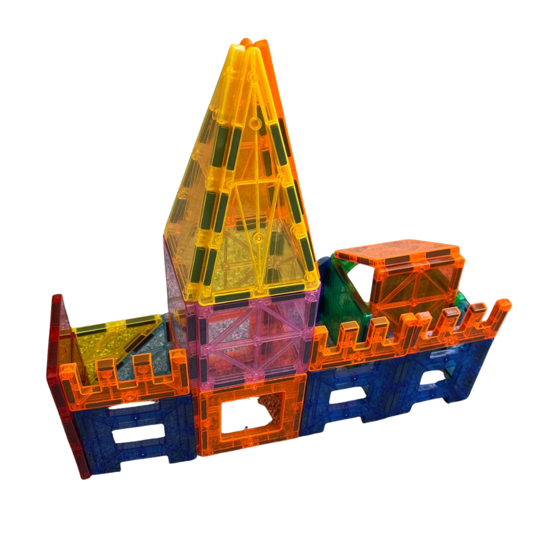 Magnetic Tiles 60 Piezas Bloques Magnéticos Construcción STEM
