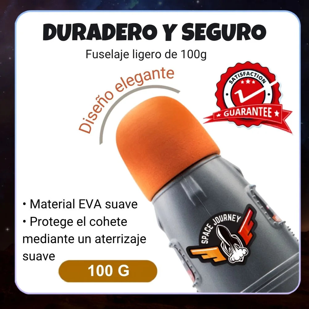 Cohete Jet Cósmico Reutilizable – Juguete STEM de Química y Física
