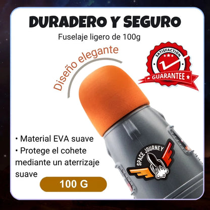 Cohete Jet Cósmico Reutilizable – Juguete STEM de Química y Física