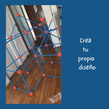 Kit de Construcción de Fuertes 100 Piezas — Juguete STEM para Niños