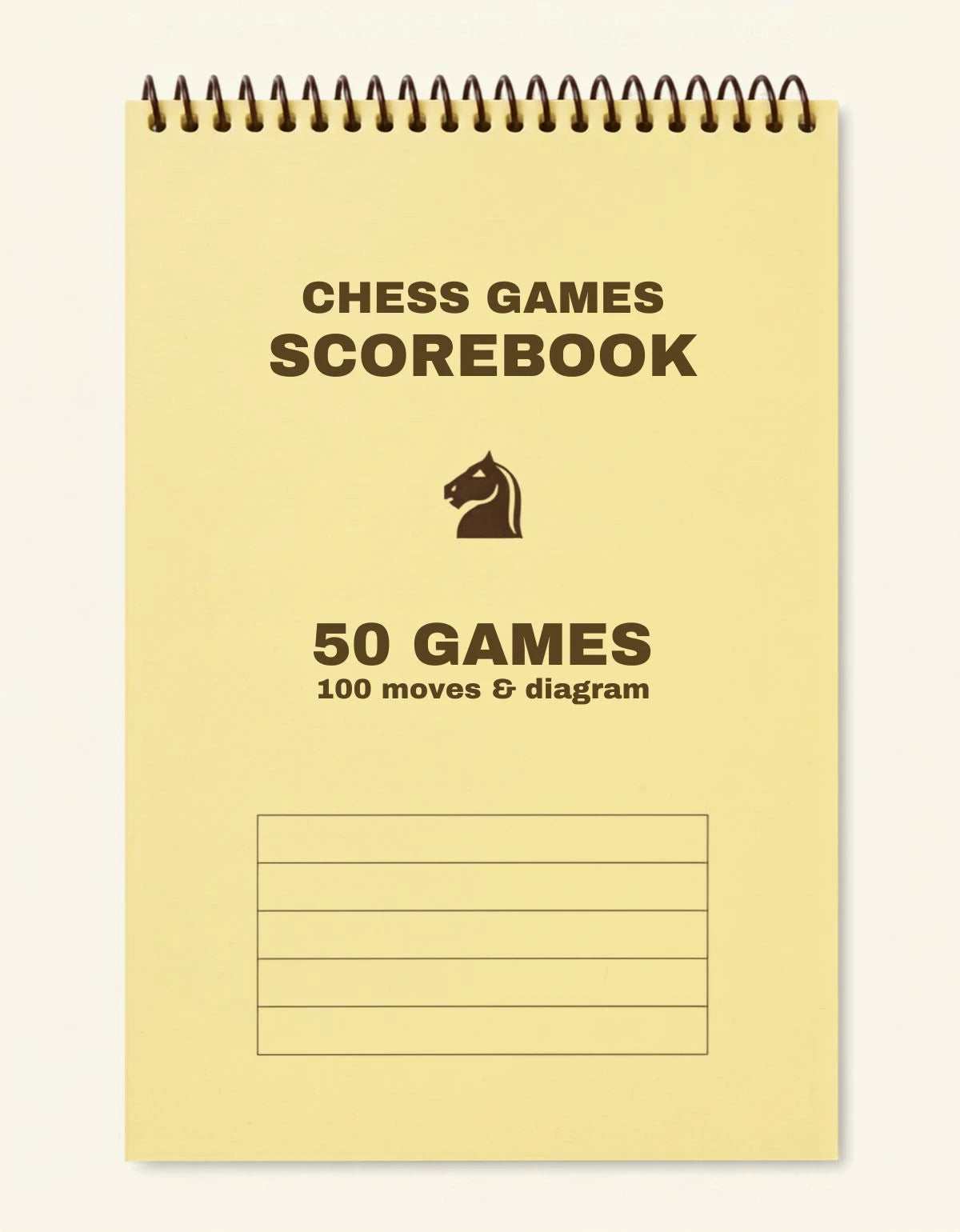 Chess Scorebook SB01 — Libreta Oficial de Torneo de Ajedrez (Stock Único)