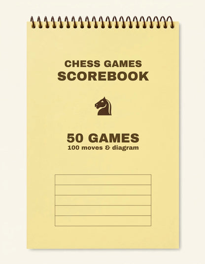 Chess Scorebook SB01 — Libreta Oficial de Torneo de Ajedrez (Stock Único)