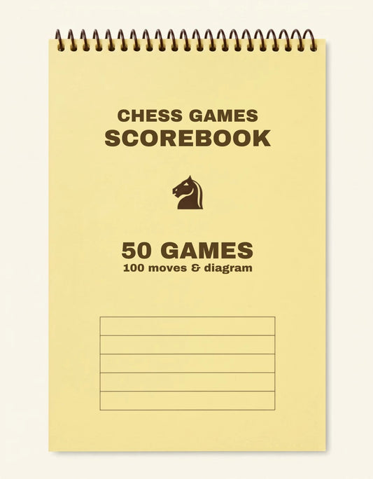 Chess Scorebook SB01 — Libreta Oficial de Torneo de Ajedrez (Stock Único)