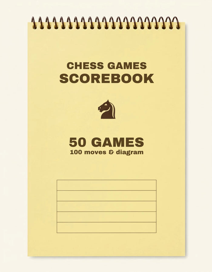 Chess Scorebook SB01 — Libreta Oficial de Torneo de Ajedrez (Stock Único)