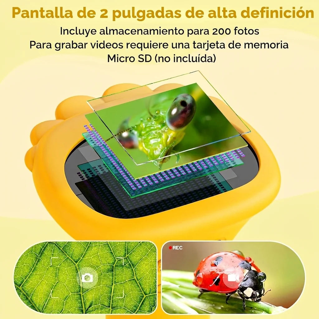 🔬 Pack Microscopio Digital Infantil 372 + 12 Láminas Preparadas - Kit STEM Educativo