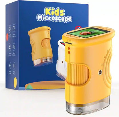 🔬 Pack Microscopio Digital Infantil 382 + 12 Láminas Preparadas - Kit STEM
