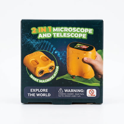 🔬 Pack Microscopio + Largavista + 12 Láminas preparadas + MicroSD - Kit STEM Modelo 387