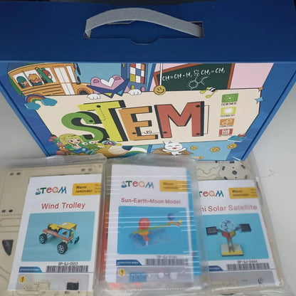 Pack Stem Para Armar Satélite Solar + Carro Hélice + Astral