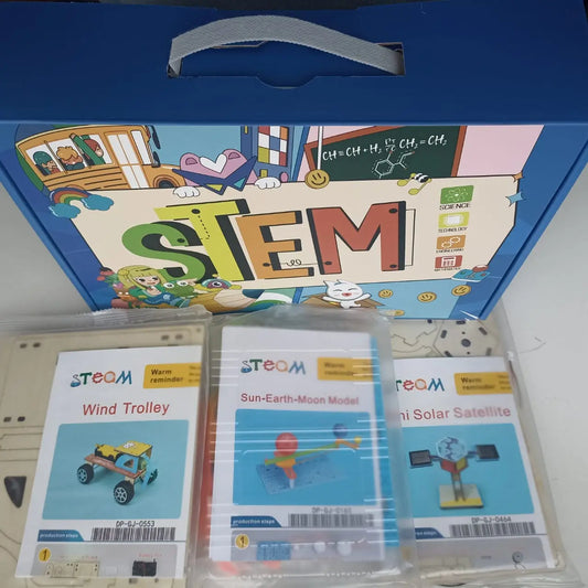 Pack Stem Para Armar Satélite Solar + Carro Hélice + Astral