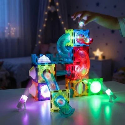 Pista Magnética LED 75 Piezas: Menos Pantallas y Más Ingenio en Casa