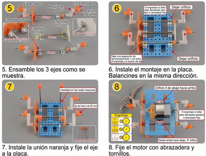 Perro Robot Caminante Educativo STEM Juego Para Armar 🐕