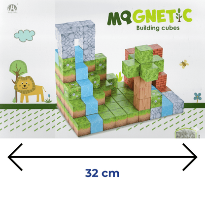 104 Cubos Magnéticos de Construcción 2.5cm – Juguete STEM Educativo